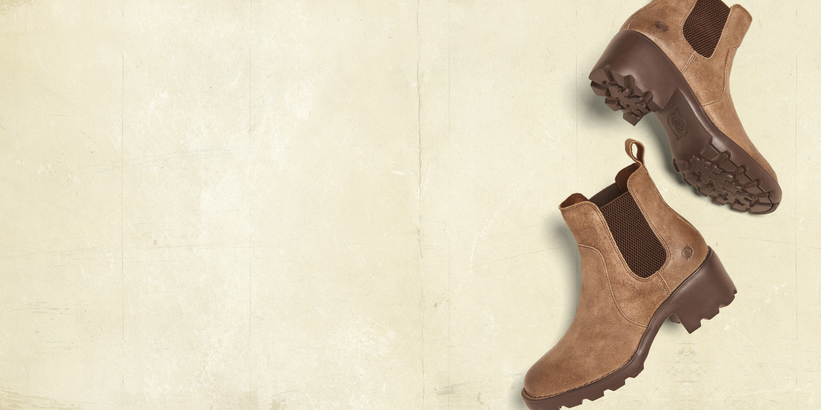 Women's Graci boot in light brown suede.