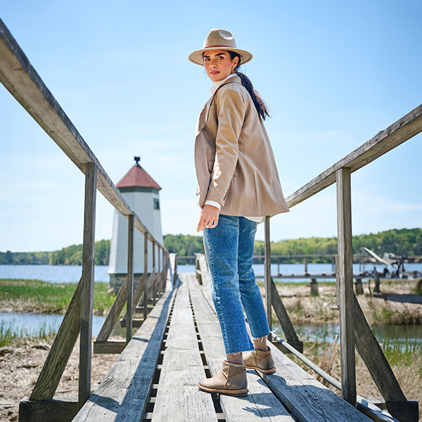 Women's Tinley boot in tan. Shop Tinley.